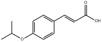 (E)-3-(4-异丙氧基苯基)丙烯酸 结构式