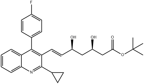 匹伐他汀叔丁酯 结构式