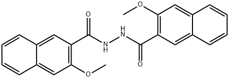 3-Methoxy-2-naphthalenecarboxylic acid 2-[(3-methoxy-2-naphthalenyl)carbonyl] hydrazide 结构式