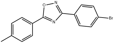 3-(4-BROMOPHENYL)-5-P-TOLYL-1,2,4-OXADIAZOLE 结构式