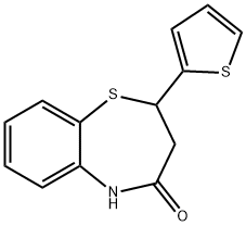 2-(噻吩-2-基)-2,3-二氢苯并[B][1,4]硫氮杂-4(5H)-酮 结构式