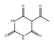 5-乙酰基-2,4,6(1H,3H,5H)-嘧啶三酮 结构式