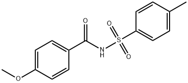 4-甲氧基-N-甲苯磺酰苯甲酰胺 结构式