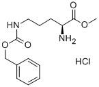N5-苄氧羰基-L-鸟氨酸甲酯盐酸盐 结构式