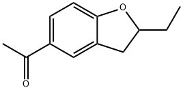 2-Ethyl-2,3-dihydro-5-acetylbenzofuran 结构式