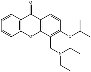 4-(Diethylamino)methyl-3-isopropoxy-9H-xanthen-9-one 结构式