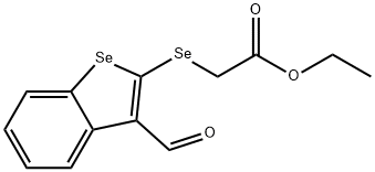 [[3-Formylbenzo[b]selenophen-2-yl]seleno]acetic acid ethyl ester 结构式