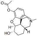 (5alpha,6alpha)-4,5-epoxy-6-hydroxy-17-methylmorphinan-3-yl acetate 结构式