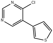 4-chloro-5-thiophen-3-yl-pyriMidine 结构式