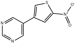 5-(5-nitro-thiophen-3-yl)-pyriMidine 结构式