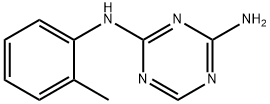 2-N-(2-甲基苯基)-1,3,5-三嗪-2,4-二胺 结构式