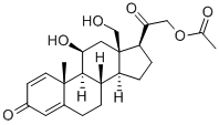 1,4-PREGNADIEN-11-BETA, 18,21-DIOL-3,20-DIONE-21 ACETATE 结构式