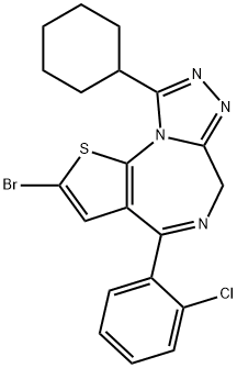 环氯唑仑 结构式