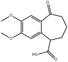 6,7,8,9-Tetrahydro-2,3-dimethoxy-9-oxo-5H-benzocycloheptene-5-carboxylic Acid 结构式