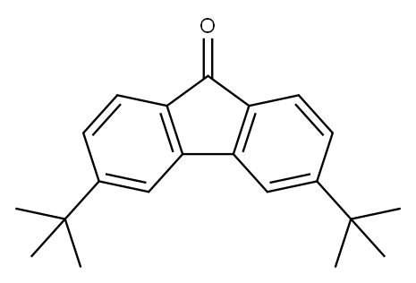 3,6-二叔丁基芴酮 结构式