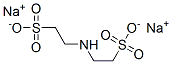disodium 2,2'-iminobis(ethanesulphonate) 结构式
