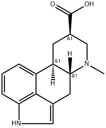 9,10-二氢麦角酸 结构式