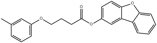 Butanoic acid, 4-(3-methylphenoxy)-, 2-dibenzofuranyl ester (9CI) 结构式