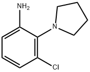 3-氯-2-(吡咯烷-1-基)苯胺 结构式