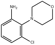 (3-氯-2-吗啉-4-基苯)胺 结构式