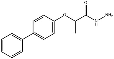 2-(1,1'-联苯-4-氧基)丙酰肼 结构式