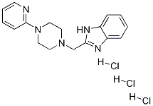 2-[[4-(2-Pyridinyl)-1-piperazinyl]Methyl]-1H-benziMidazole trihydrochloride 结构式