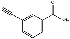 3-乙炔基苯甲酰胺 结构式
