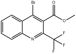 Methyl 4-bromo-2-(trifluoromethyl)quinoline-3-carboxylate 结构式