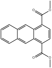 1,4-Anthracenedicarboxylic acid dimethyl ester 结构式