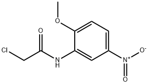2-氯-N-(2-甲氧基-5-硝基-苯基)乙酰胺 结构式