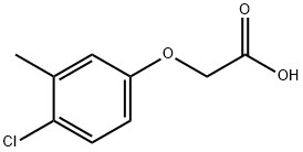 2-(4-氯-3-甲基苯氧基)乙酸 结构式