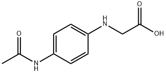 (4-ACETYLAMINO-PHENYL)-AMINO-ACETIC ACID 结构式