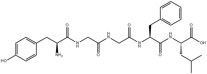 亮氨酸脑啡肽 结构式