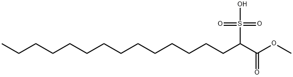 1-methoxy-1-oxohexadecane-2-sulphonic acid 结构式