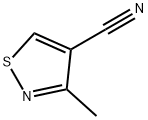 3-甲基异噻唑-4-甲腈 结构式