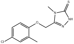 5-[(4-氯-2-甲基-苯氧基)甲基]-4-甲基-2H-1,2,4-三唑-3-硫酮 结构式
