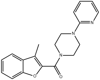 Piperazine, 1-[(3-methyl-2-benzofuranyl)carbonyl]-4-(2-pyridinyl)- (9CI) 结构式