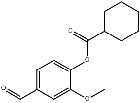 4-FORMYL-2-METHOXYPHENYL CYCLOHEXANECARBOXYLATE 结构式