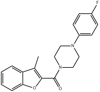 Piperazine, 1-(4-fluorophenyl)-4-[(3-methyl-2-benzofuranyl)carbonyl]- (9CI) 结构式