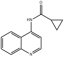 N-(喹啉-4-基)环丙烷甲酰胺 结构式