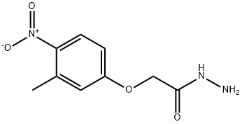 2-(3-甲基-4-硝基苯氧基)乙酰肼 结构式