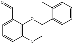 3-甲氧基-2-(2-甲苄基)氧基-苯甲醛 结构式