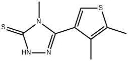 5-(4,5-二甲基-3-噻吩)-4-甲基-2H-1,2,4-三唑-3-硫酮 结构式