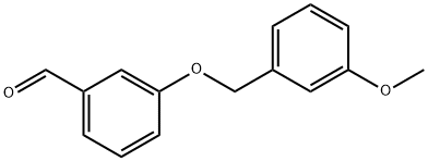 3-(3-甲氧基苄基)氧基苯甲醛 结构式