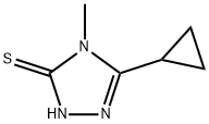 5-环丙基-4-甲基-4H-[1,2,4]三唑-3-硫醇 结构式