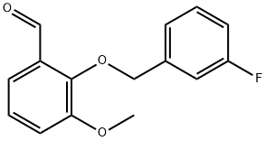 2-[(3-氟苄基)氧基]-3-甲氧基苯甲醛 结构式
