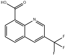 3-(TRIFLUOROMETHYL)QUINOLINE-8-CARBOXYLIC ACID 结构式