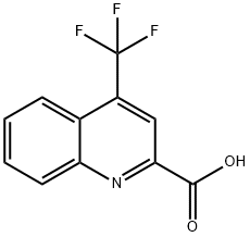 4-三氟甲基喹啉-2-羧酸 结构式