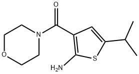 5-异丙基-3-(吗啉-4-基羰基)噻吩-2-基胺 结构式