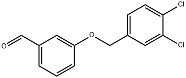 3-(3,4-二氯苄基)氧基苯甲醛 结构式